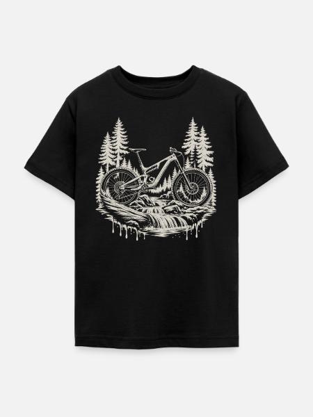 Mountainbike MTB Enduro Trail Geschenk - Teenager T-Shirt - Schwarz
