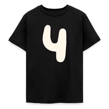 4 - T-shirt Ado - noir - Devant - AI Model Teenager Male light (155cm)