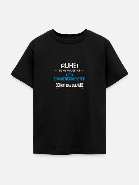 Zimmerermeister Beruf - Teenager T-Shirt - Schwarz