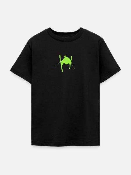 Ski Schnee Schi Schnee - Teenager T-Shirt - Schwarz