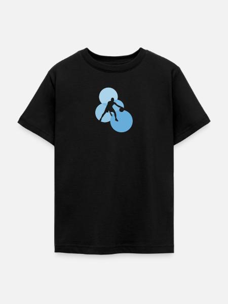 Dribbling Hoop - Teenager T-Shirt - Schwarz