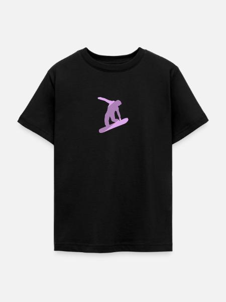 Snowboard SnowBoarder - Teenager T-Shirt - Schwarz