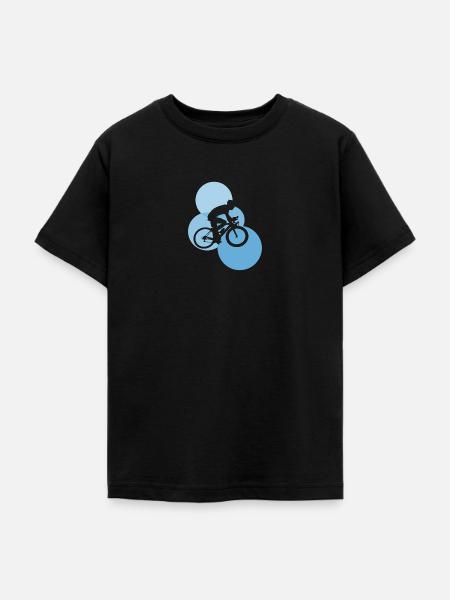 Cyclist Cycle - Teenager T-Shirt - Schwarz