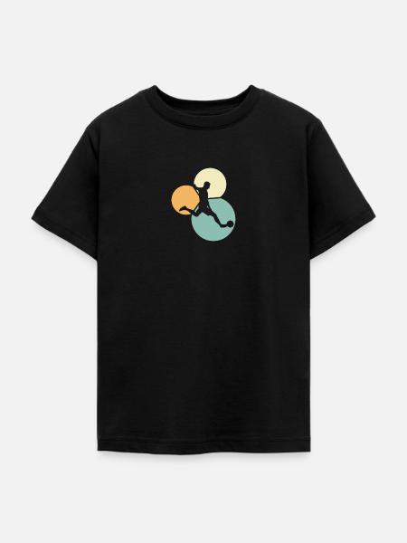 Striker Fußball - Teenager T-Shirt - Schwarz