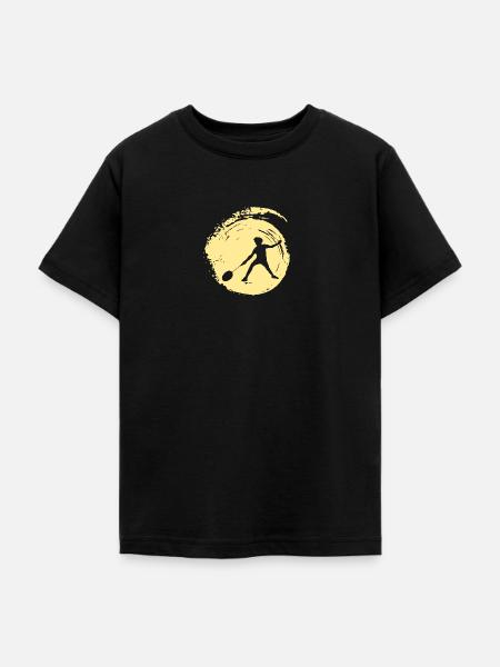 Smash Badmintonschläger - Teenager T-Shirt - Schwarz