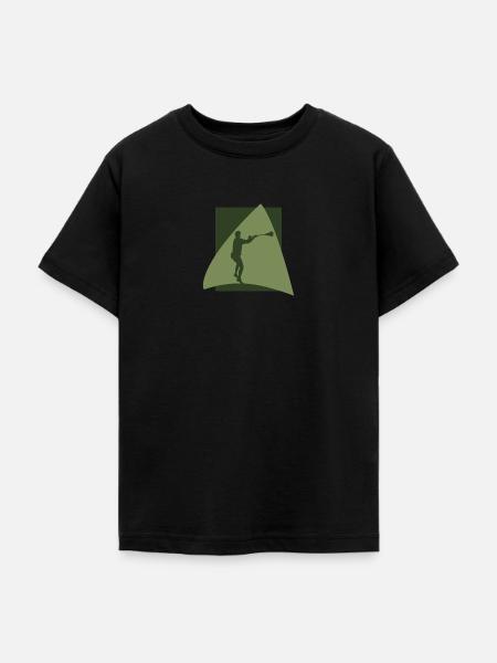 Intercrosse Lacrosseschläger - Teenager T-Shirt - Schwarz
