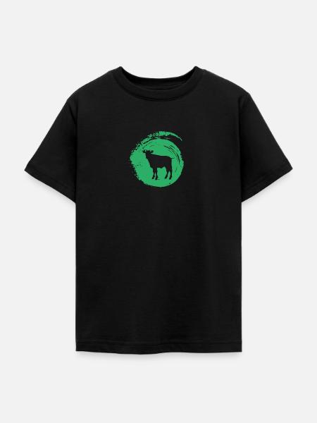 Rind Bauer Kuh - Teenager T-Shirt - Schwarz