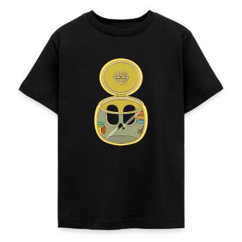 CABINE - T-shirt Ado - noir - Devant - AI Model Teenager Male light (155cm)