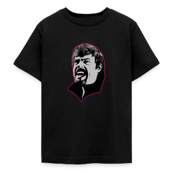 Un homme vampire affamé - Rose - T-shirt Ado - noir - Devant - AI Model Teenager Male light (155cm)