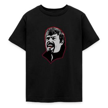 Un homme vampire affamé - rouge - T-shirt Ado - noir - Devant - AI Model Teenager Male light (155cm)
