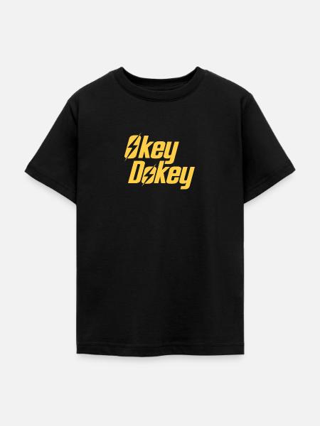 Okey Dokey - Teenager T-Shirt - Schwarz