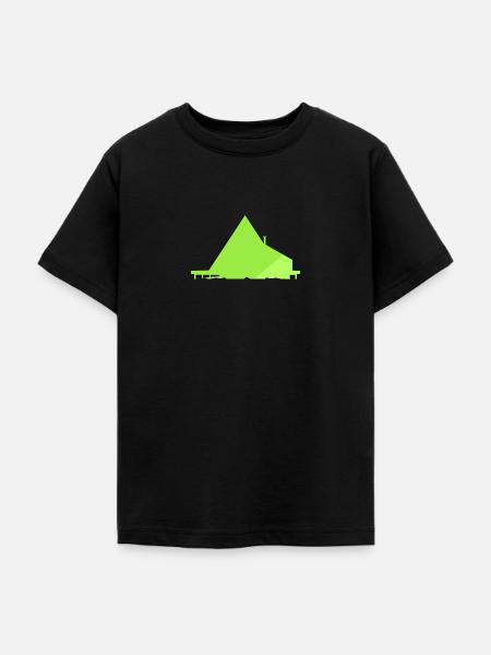 Modern Camping Haus - Teenager T-Shirt - Schwarz
