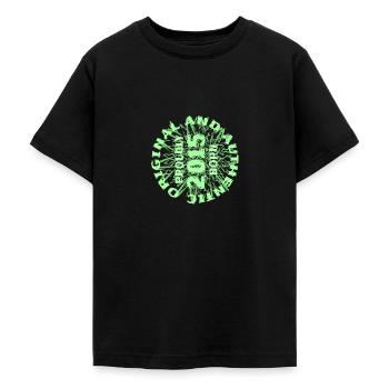 2015 - Teenage T-Shirt - black - Front - AI Model Teenager Male light (155cm)