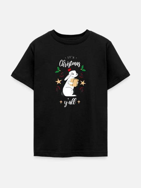 Its Christmas yall - Weihnachtsdesign - Teenager T-Shirt - Schwarz
