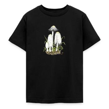 Crested Inklings, Mushroom of the Year 2024 - Teenage T-Shirt - black - Front - AI Model Teenager Male light (155cm)