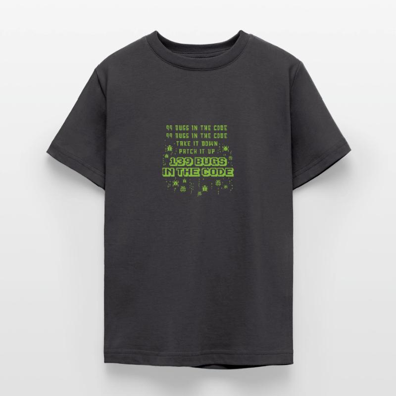 99 Bugs im Code Programmer Source Coding Desig Teenager T-Shirt