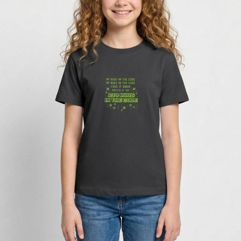 99 Bugs im Code Programmer Source Coding Desig Teenager T-Shirt