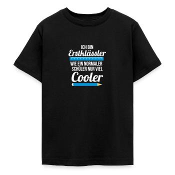 Erstklässler Einschulung Schüler nur viel Cooler - Teenager T-Shirt - Schwarz - Vorne - AI Model Teenager Male light (155cm)