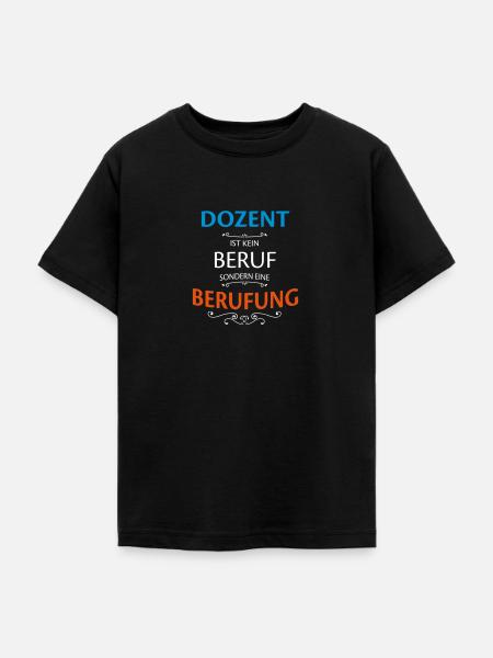 Dozent Beruf - Teenager T-Shirt - Schwarz