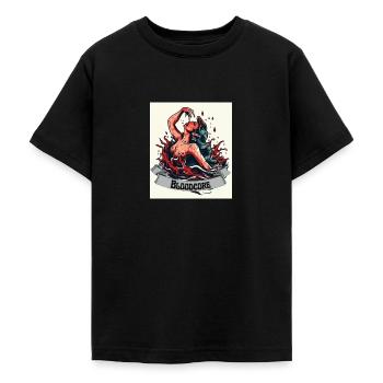Noyau de sang - T-shirt Ado - noir - Devant - AI Model Teenager Male light (155cm)