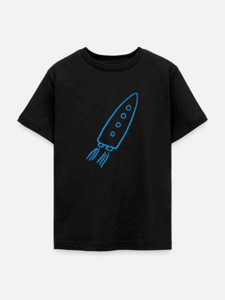 rakete - Teenager T-Shirt - Schwarz