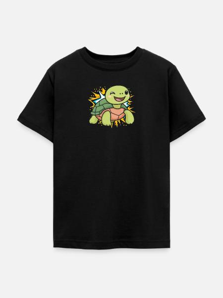 Turtle Schildkröten Uralt - Teenager T-Shirt - Schwarz