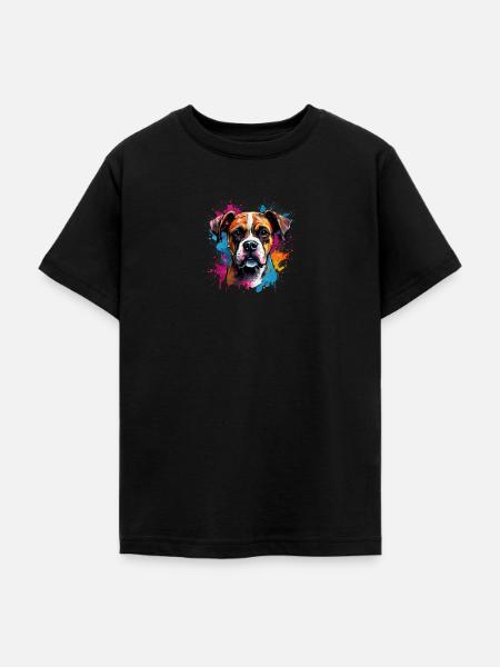 Boxer Hund - Teenager T-Shirt - Schwarz