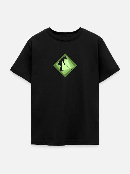 Chip Golfer - Teenager T-Shirt - Schwarz