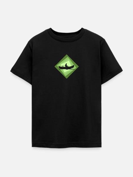 Kanu Rafting Wildwasser - Teenager T-Shirt - Schwarz