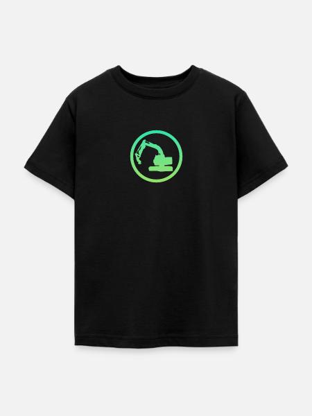 Baggerfahrer Baustelle Baggerfahrer - Teenager T-Shirt - Schwarz