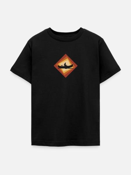 Kanu Rafting Rafting - Teenager T-Shirt - Schwarz