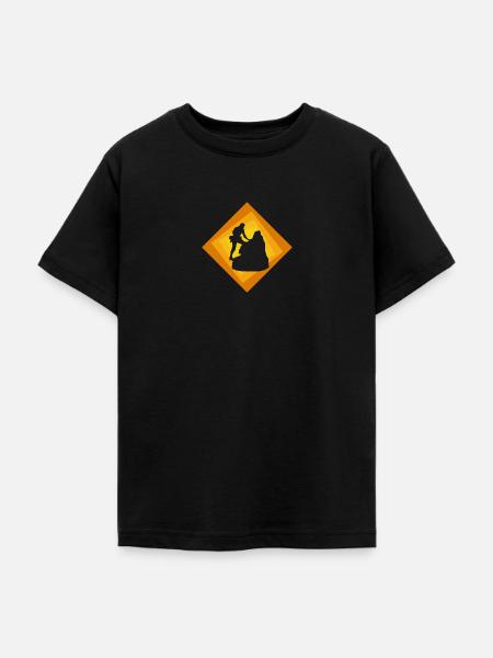 Klettern Felsklettern Felsklettern - Teenager T-Shirt - Schwarz