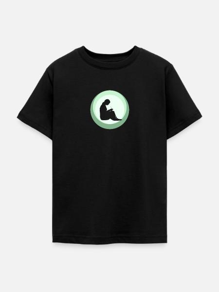 Häkeln Nadel Wolle - Teenager T-Shirt - Schwarz