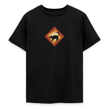 Cryptozoology Fairy Tale Bigfoot - Teenage T-Shirt - black - Front - AI Model Teenager Male light (155cm)
