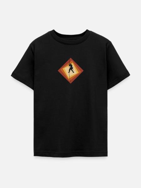 Seilklettern Bergsteigen Felsklettern - Teenager T-Shirt - Schwarz