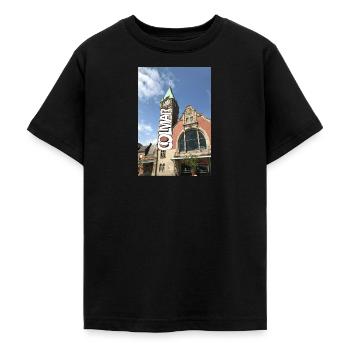 Colmar Graph Railway Station - Teenage T-Shirt - black - Front - AI Model Teenager Male light (155cm)