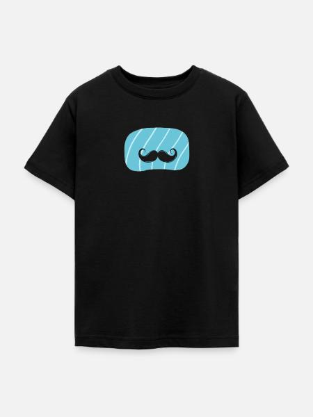 Schnurrbart Gesichtsbehaarung - Teenager T-Shirt - Schwarz