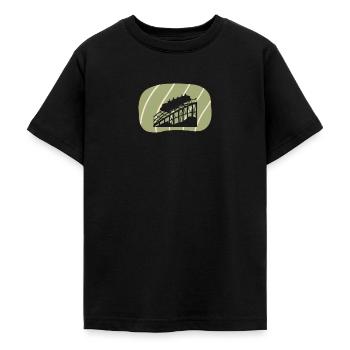 Roller coaster Ferris wheel funfair - Teenage T-Shirt - black - Front - AI Model Teenager Male light (155cm)