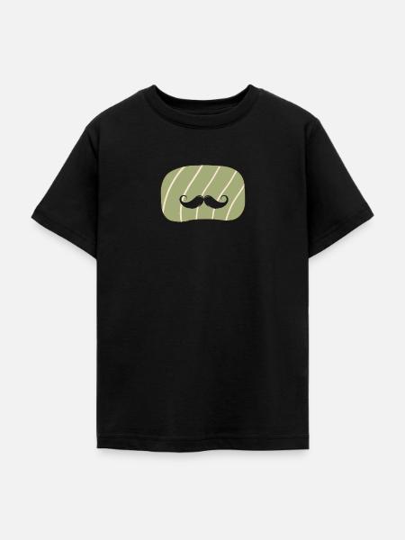 Schnurrbart Hipster - Teenager T-Shirt - Schwarz