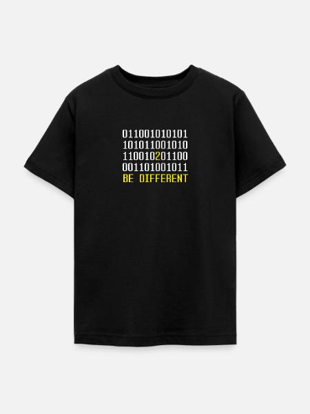 Be different - Teenager T-Shirt - Schwarz
