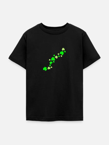 Shamrocks - Teenager T-Shirt - Schwarz