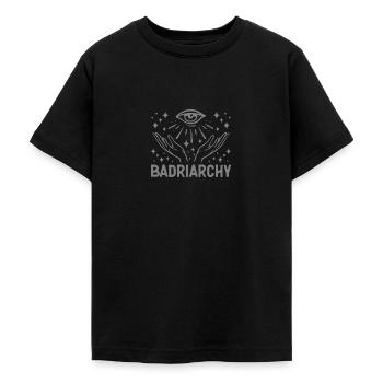 Lune Céleste Hex Le Patriarcat Badriarchie - T-shirt Ado - noir - Devant - AI Model Teenager Male light (155cm)