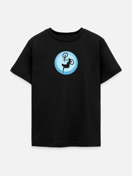 Trail Mountainbiking - Teenager T-Shirt - Schwarz