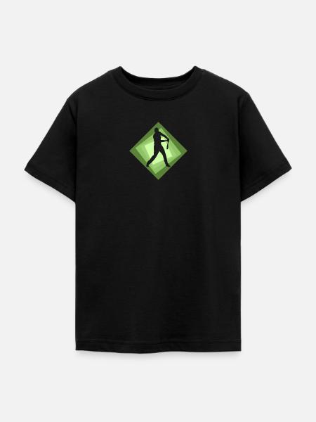 Batting Shortstop - Teenager T-Shirt - Schwarz