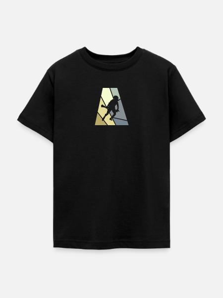 Intercrosse Lacrosseschläger field - Teenager T-Shirt - Schwarz