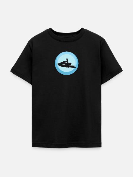 Jetski Boot Wakeskate - Teenager T-Shirt - Schwarz
