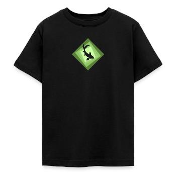 Pêche aux carpes koï - T-shirt Ado - noir - Devant - AI Model Teenager Male light (155cm)
