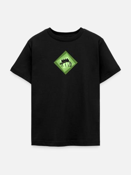 Achterbahn rollercoaster Rummel - Teenager T-Shirt - Schwarz