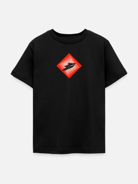 Jetski Motorschlitten Wakeskate - Teenager T-Shirt - Schwarz