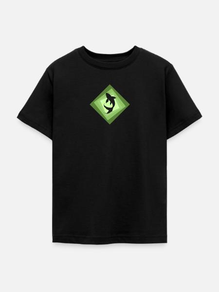 Koi Fisch Fischer - Teenager T-Shirt - Schwarz